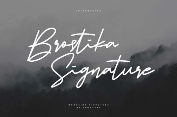 brostika signature font