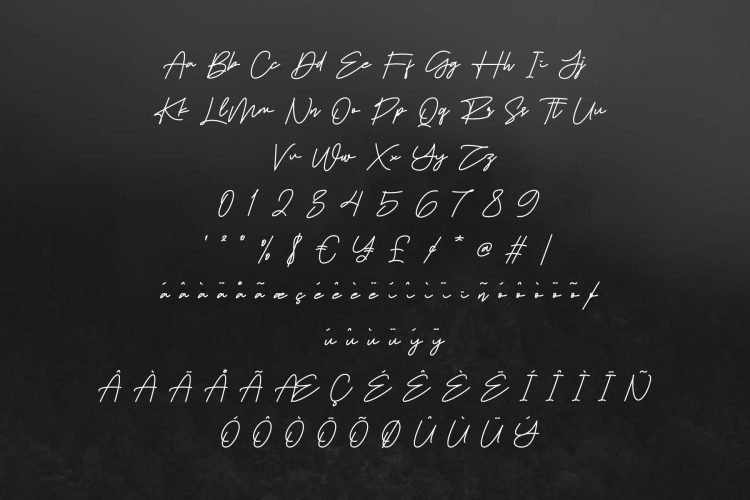 brostika signature font
