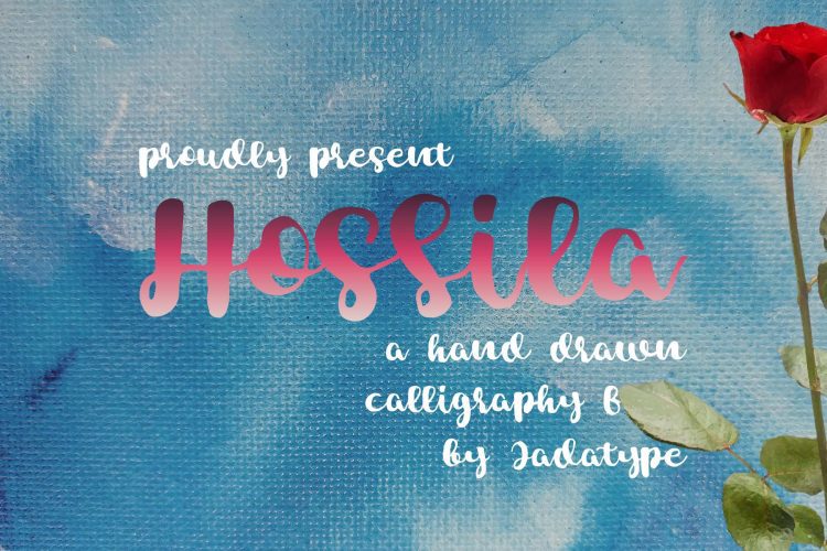 hossila script font