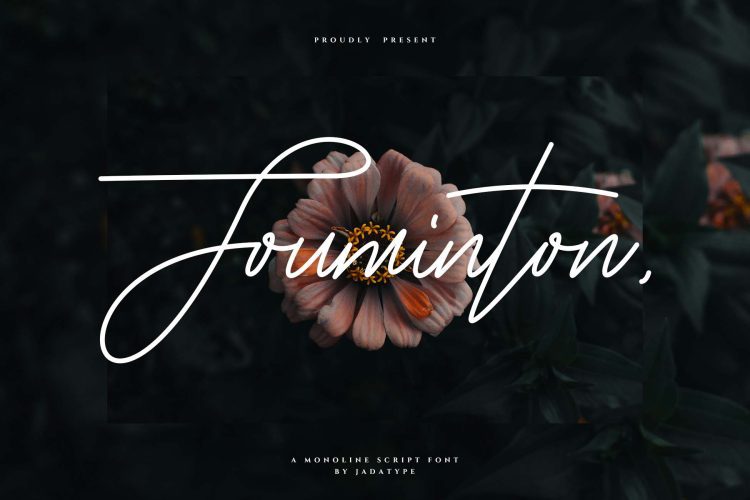 jouminton script font