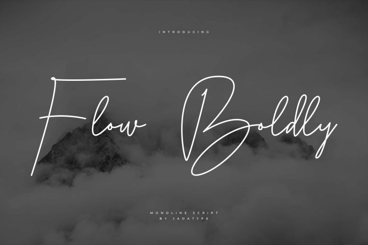 rowanity script monoline