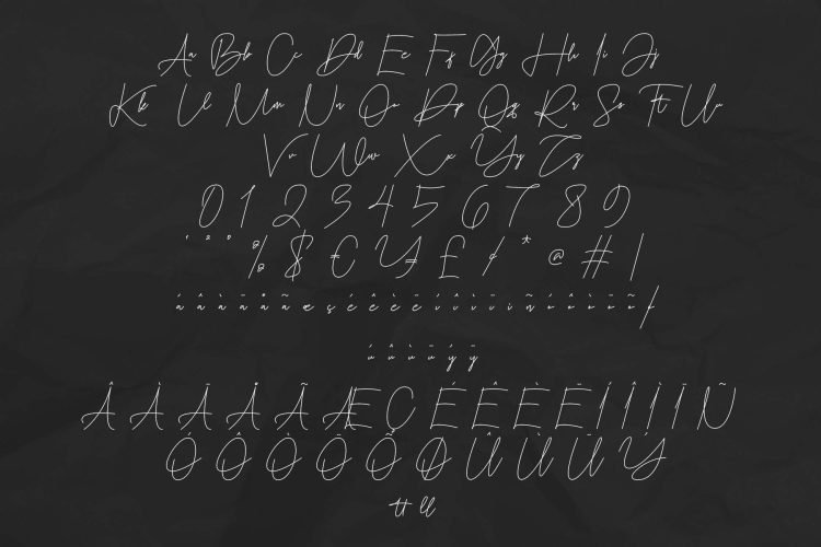 rowanity script monoline