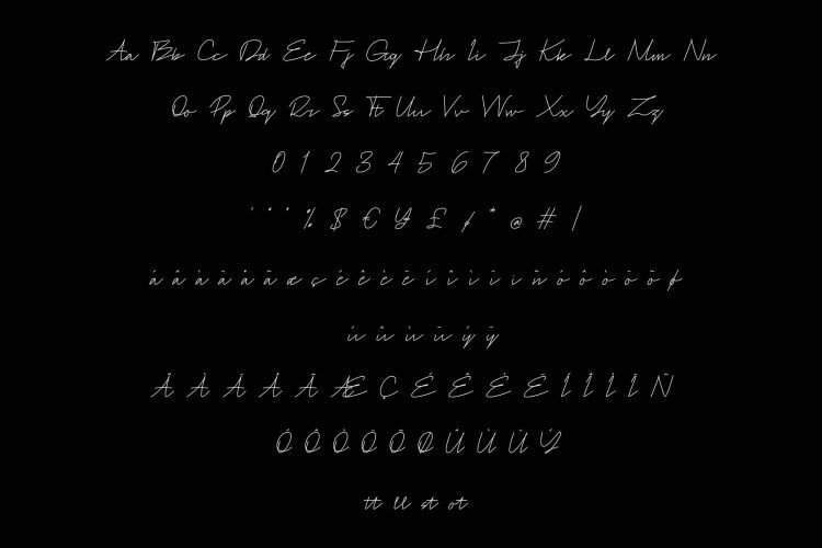 tulisha script font