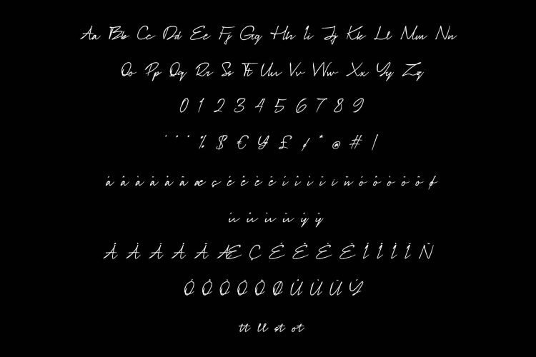tulisha script font
