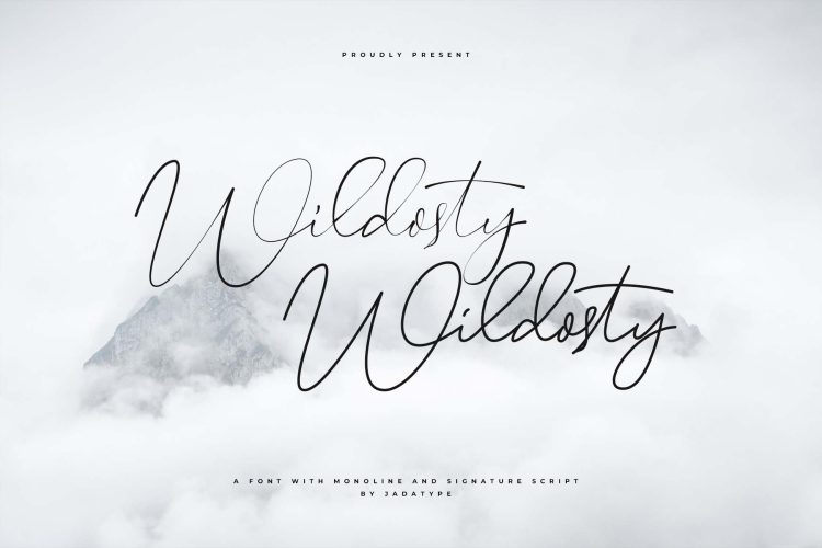 wildosty script font