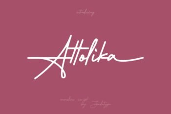 attokila monoline script