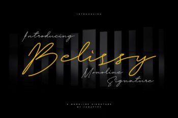 belissy signature font