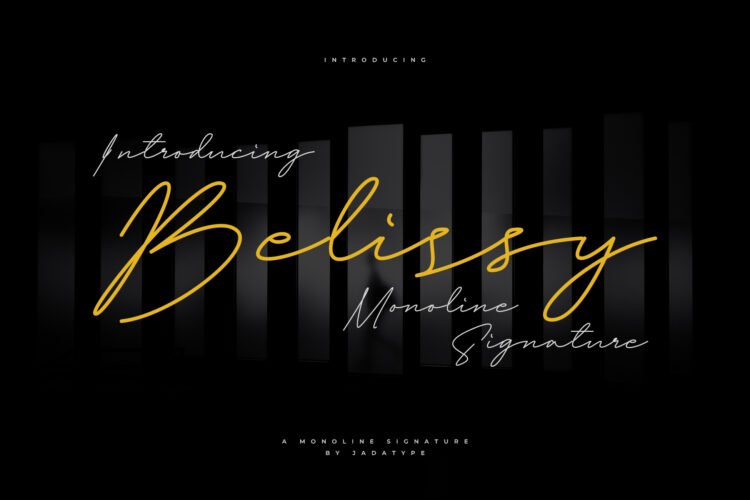 belissy signature font