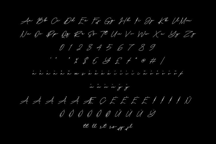 belissy signature font