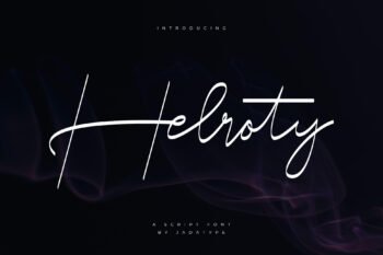 helroty script font