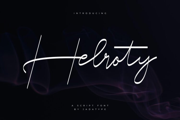helroty script font
