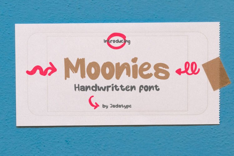 moonies handwritten brush