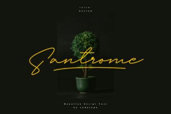 santrome signature font