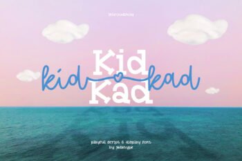 kid kad playful duo font