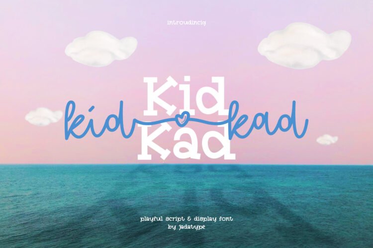 kid kad playful duo font
