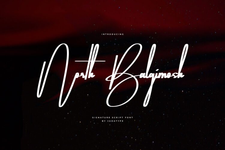 north balgimosh signature font