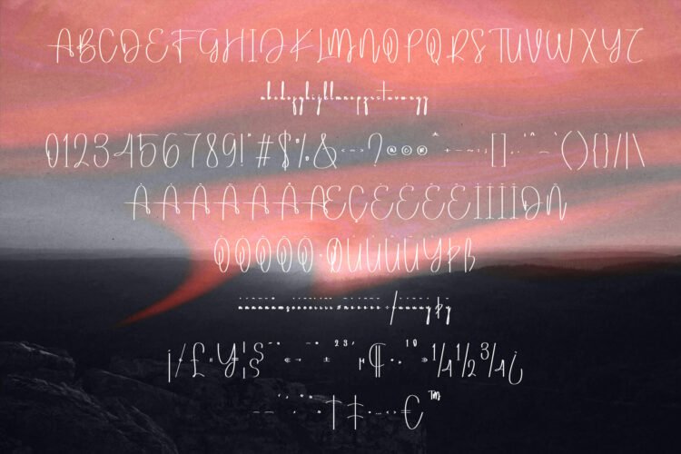 north balgimosh signature font