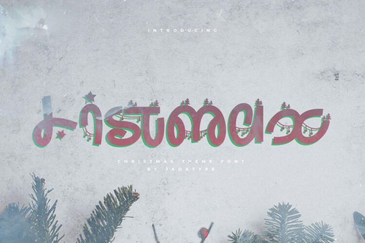 listmax display christmas font