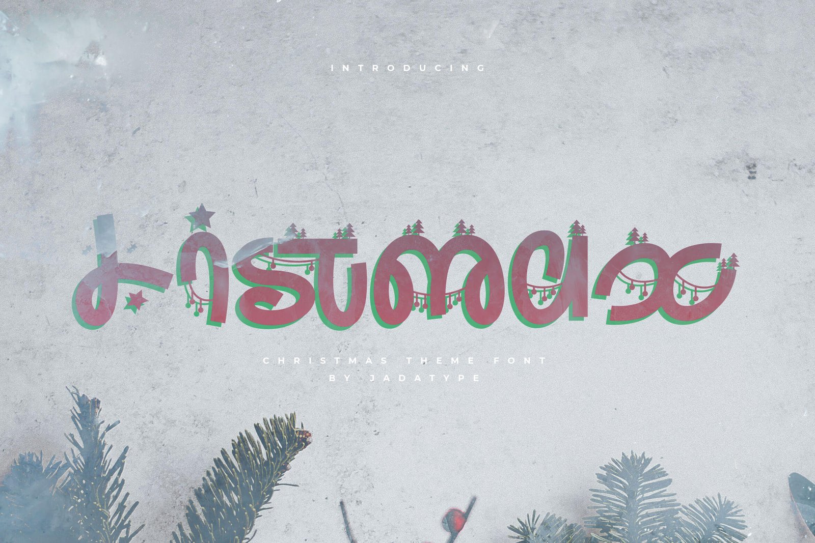 listmax display christmas font