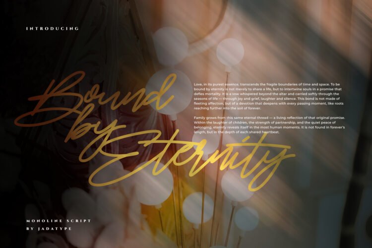 feirh modern monoline script font