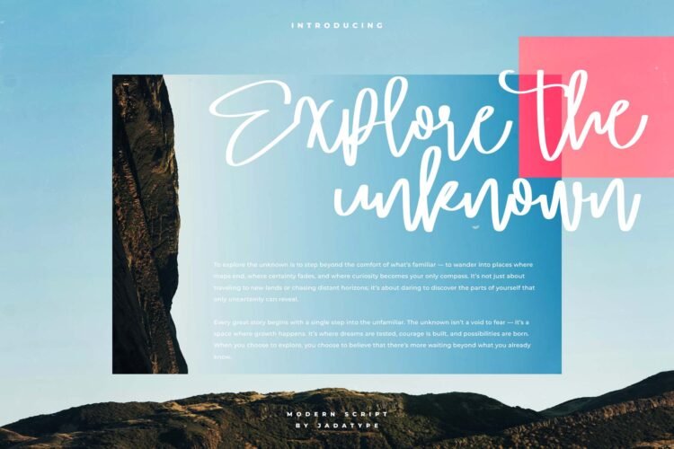 rapilot modern script font