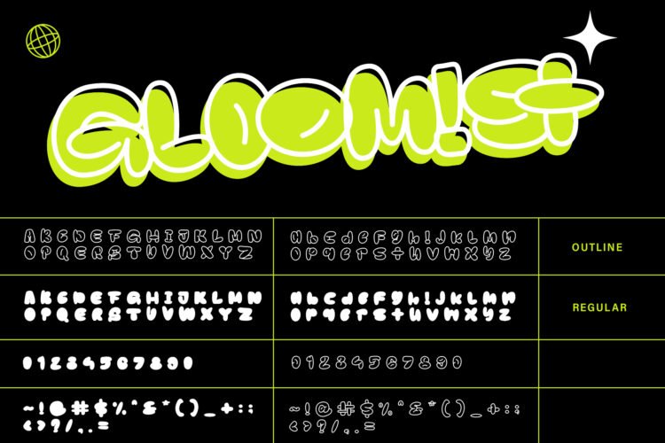 gloomist display font