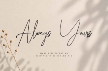 masion belle script font