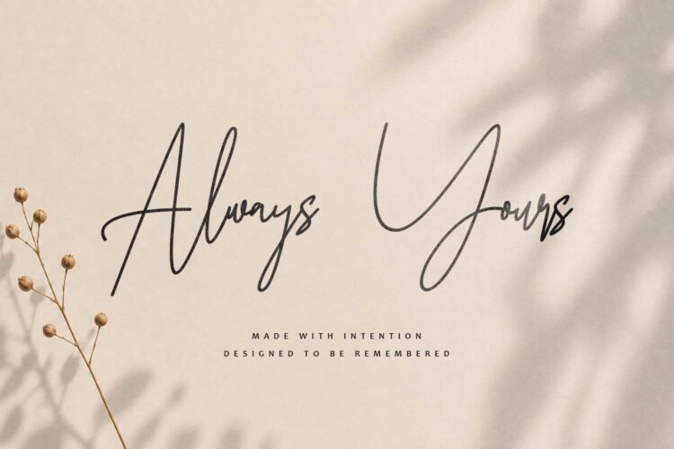 masion belle script font