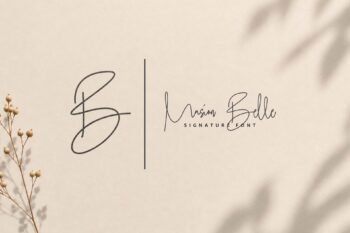 masion belle script font