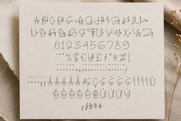masion belle script font