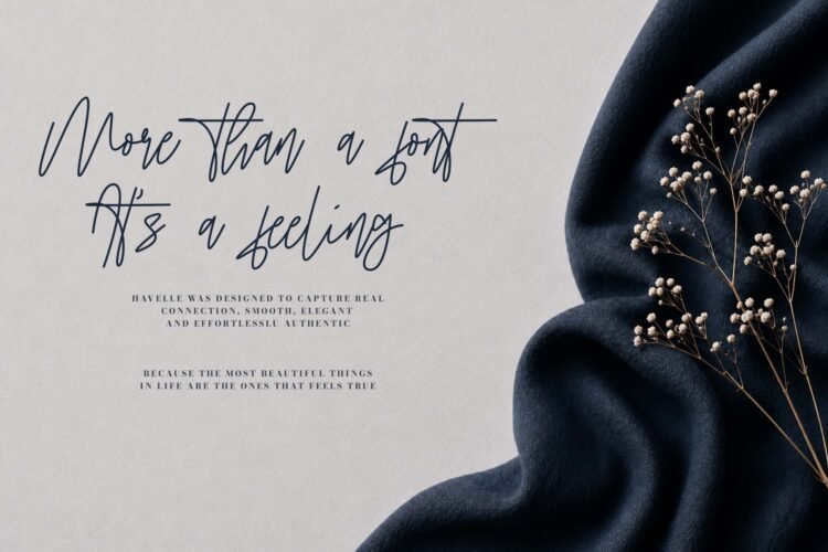havelle script font