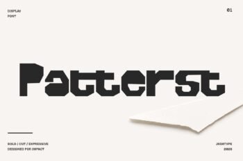 Patterst Display Font