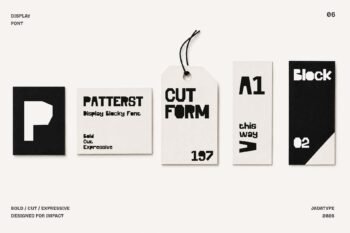 Patterst Display Font