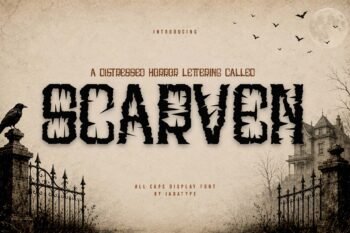 scarven display halloween font