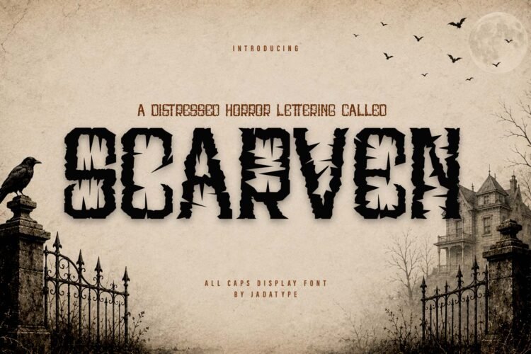 scarven display halloween font