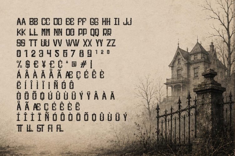 scarven display halloween font