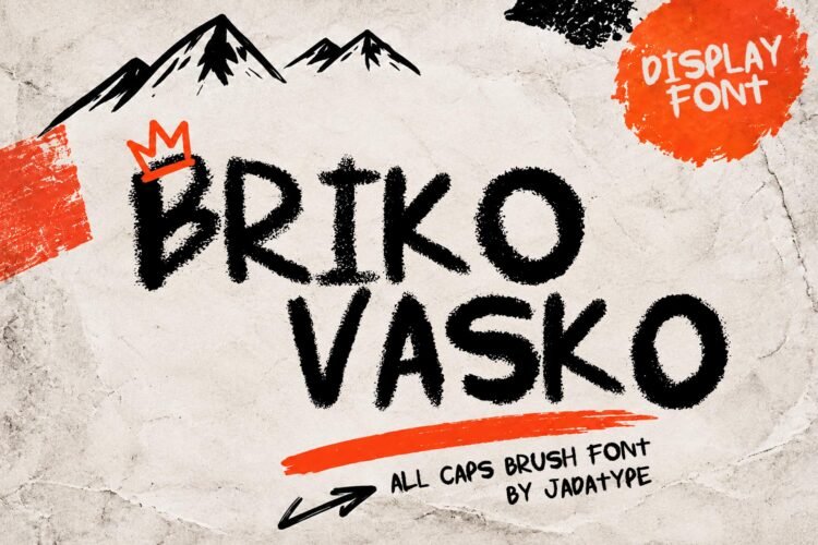 Briko Vasko Bold Handwritten Brush Font