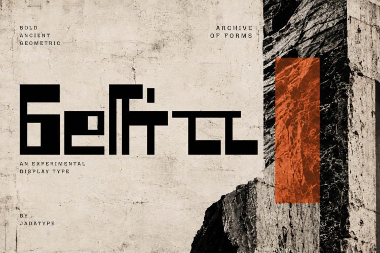 Gelfitt - Experimental Geometric Font