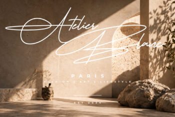 Heristella Elegant Monoline Signature Font