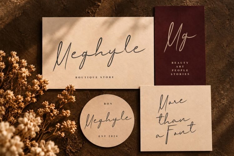 Meghyle Stylish Brush Cursive
