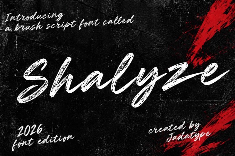 Shalyze brush script font