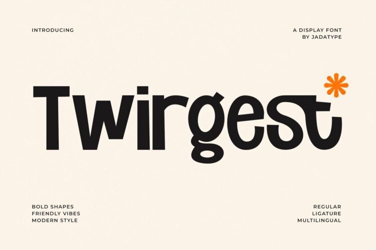 Twirgest Playful Bold Display Font