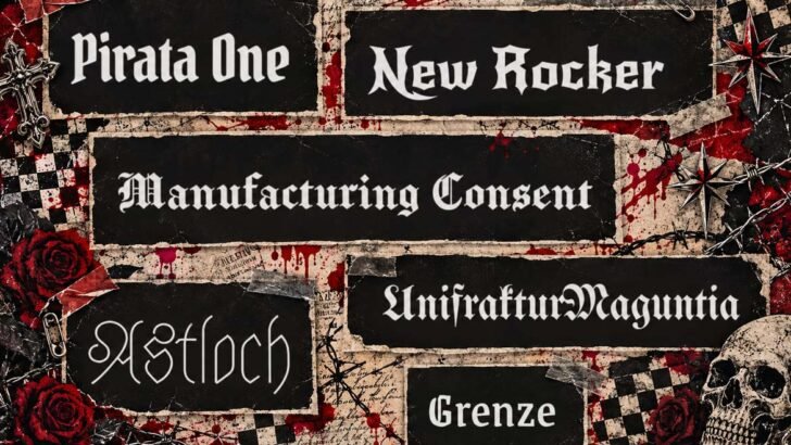 Font Style Gothic: 7 Free Gothic Fonts for Creative Designs
