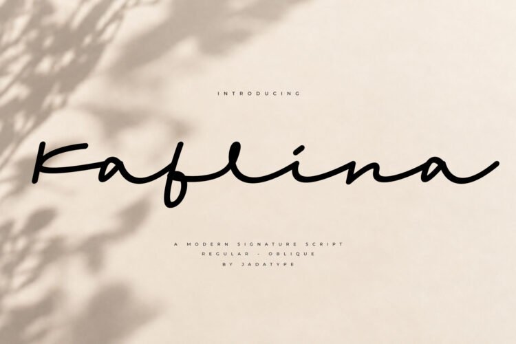 Kaflina - Elegant Monoline Signature
