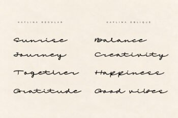 Kaflina - Elegant Monoline Signature