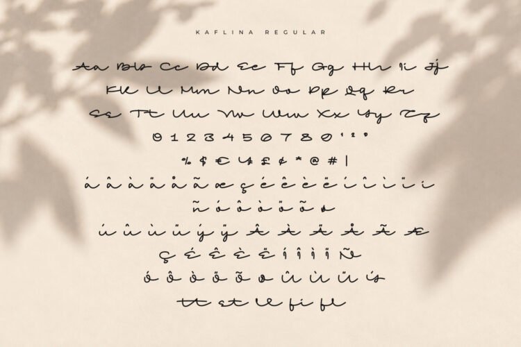 Kaflina - Elegant Monoline Signature