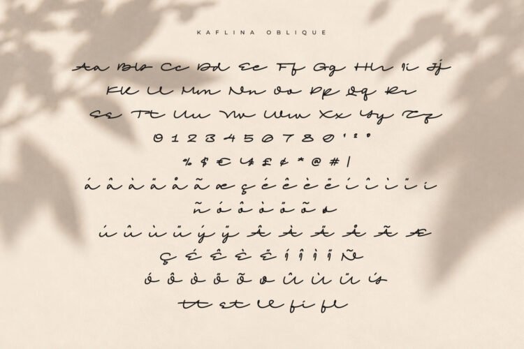 Kaflina - Elegant Monoline Signature