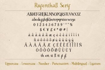 Rufenthall - Textured Serif & Brush Script Duo