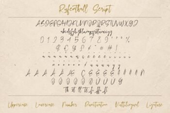 Rufenthall - Textured Serif & Brush Script Duo