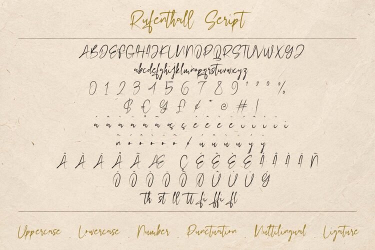 Rufenthall - Textured Serif & Brush Script Duo